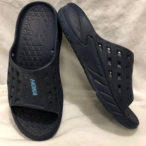 HOKA ONE ONE MEN’S SLIDES BLUE SIZE 11